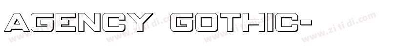 Agency Gothic字体转换